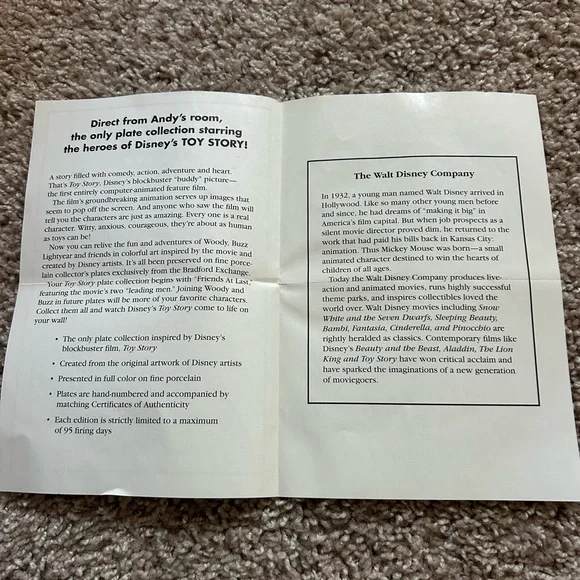 1996 Toy Story Bradford Exchange Collectors Plates - Picture 3 of 13